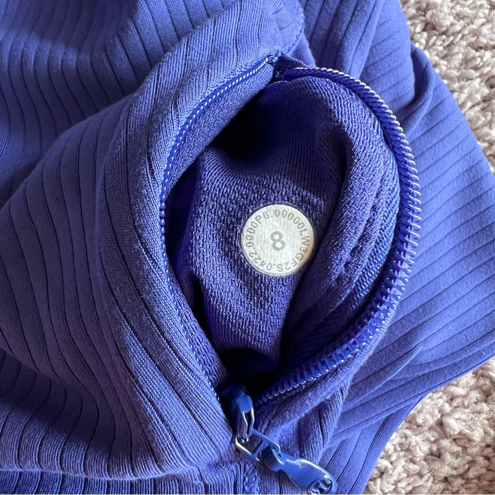 Lululemon Its Rulu Run Cropped Half Zip *Ribbed - Picture 7 of 8